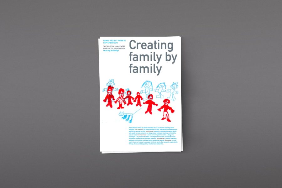 Front cover of 'Creating Family by Family' report
